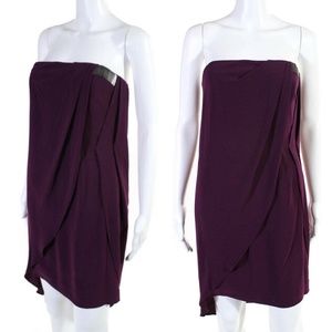 Halston Heritage Strapless Cocktail Dress